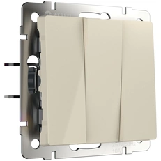 Изображение Выключатель трехклавишный (слоновая кость) W1130003