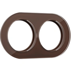 Изображение Рамка на 2 поста (Коричневый) WL21-frame-02